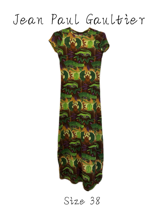 Jean Paul Gaultier Vintage Tribal Print Maxi Dress