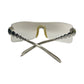 Christian Dior by John Galliano Y2K Futuristic Cyber Silver Sunglasses