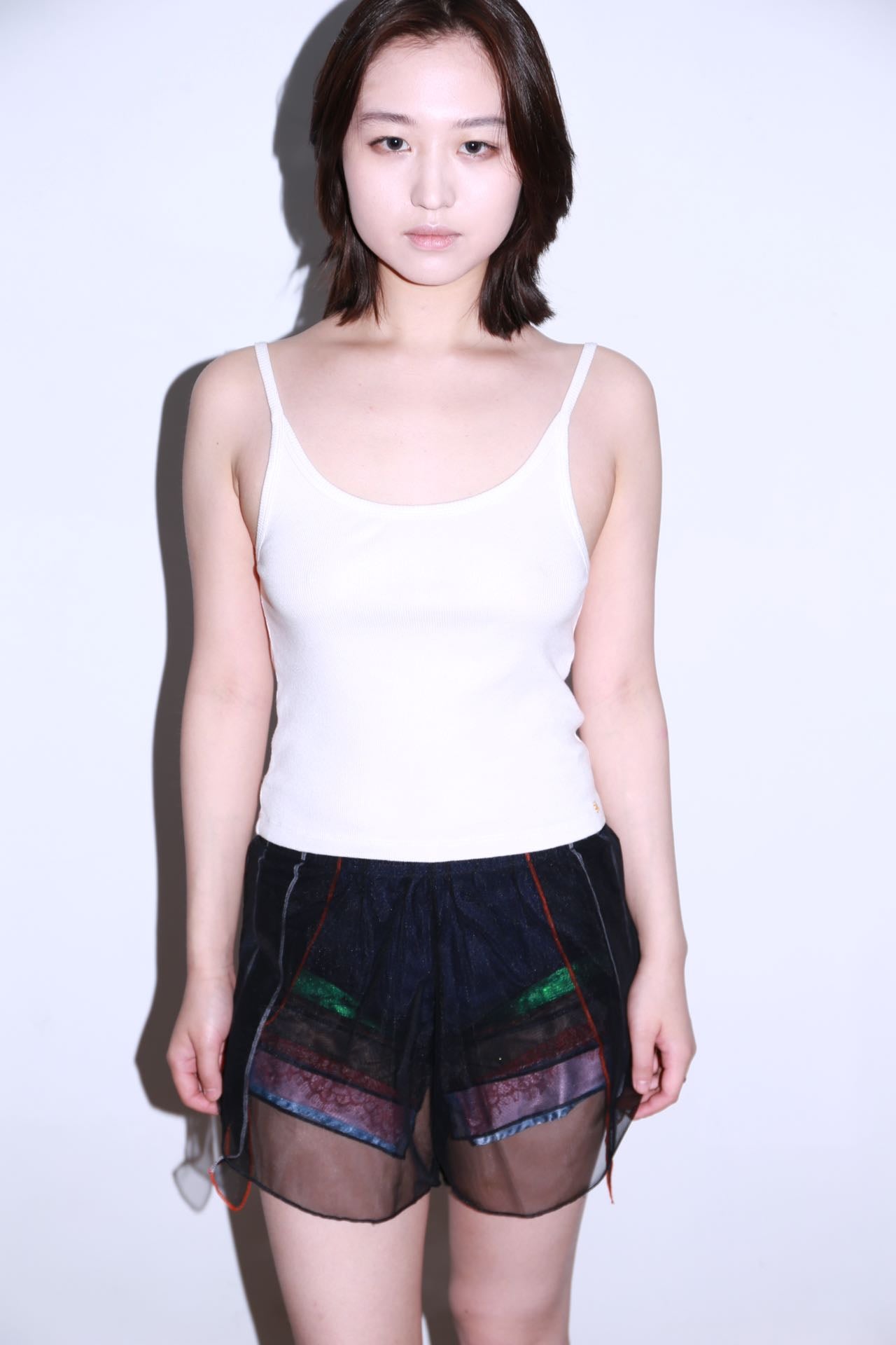 Y/Project Multi Layers Organza Silk Shorts