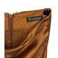 Versace Runway Bronze Silk Draping Skirt