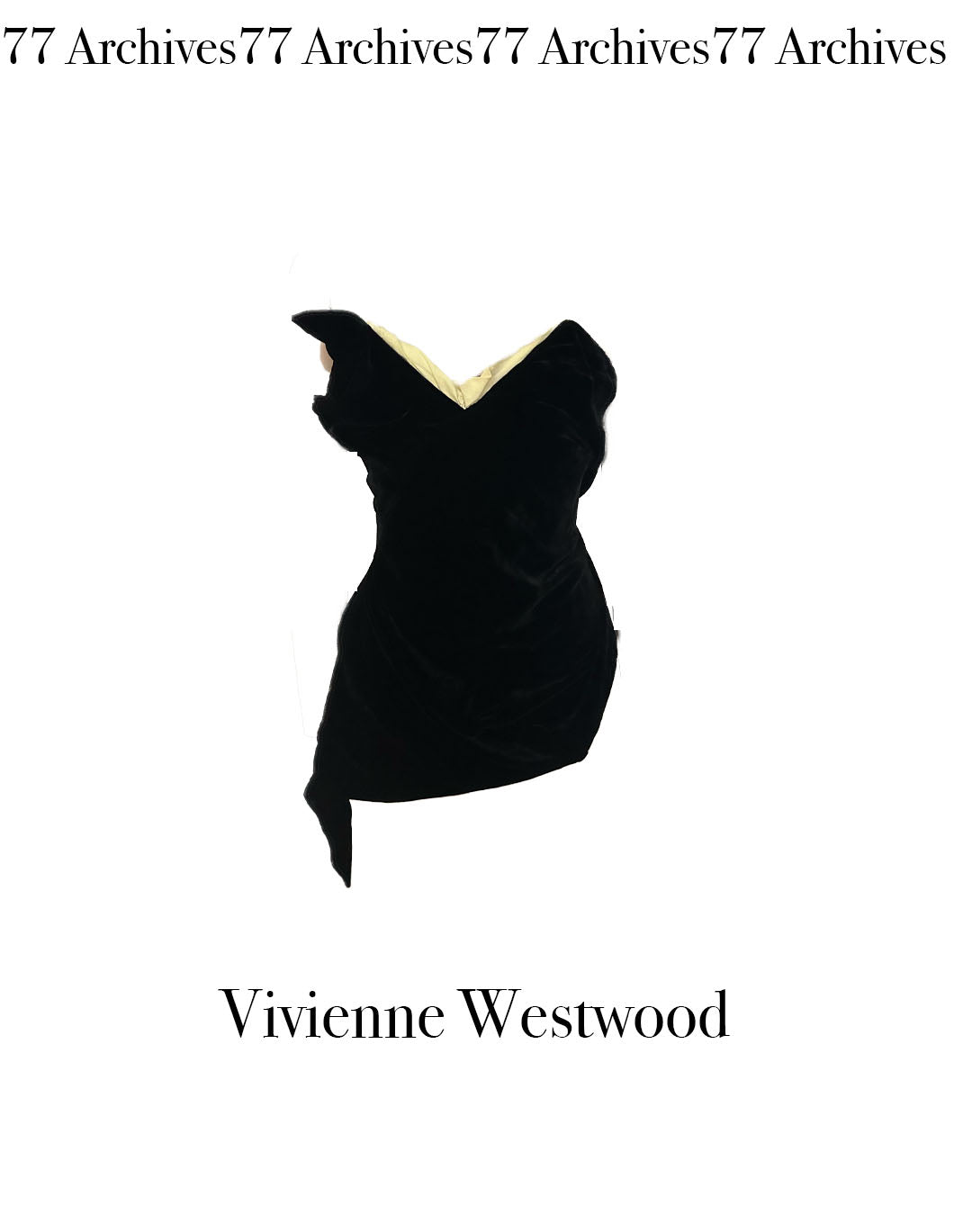 Vivienne Westwood Black Velvet Museum Archive Corset