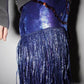 PE99Y YAN9 Blue Chainmail Embroidery Fringe Party Dress