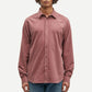 Calvin Klein Men's Burgundy Plain Cotton Shirt