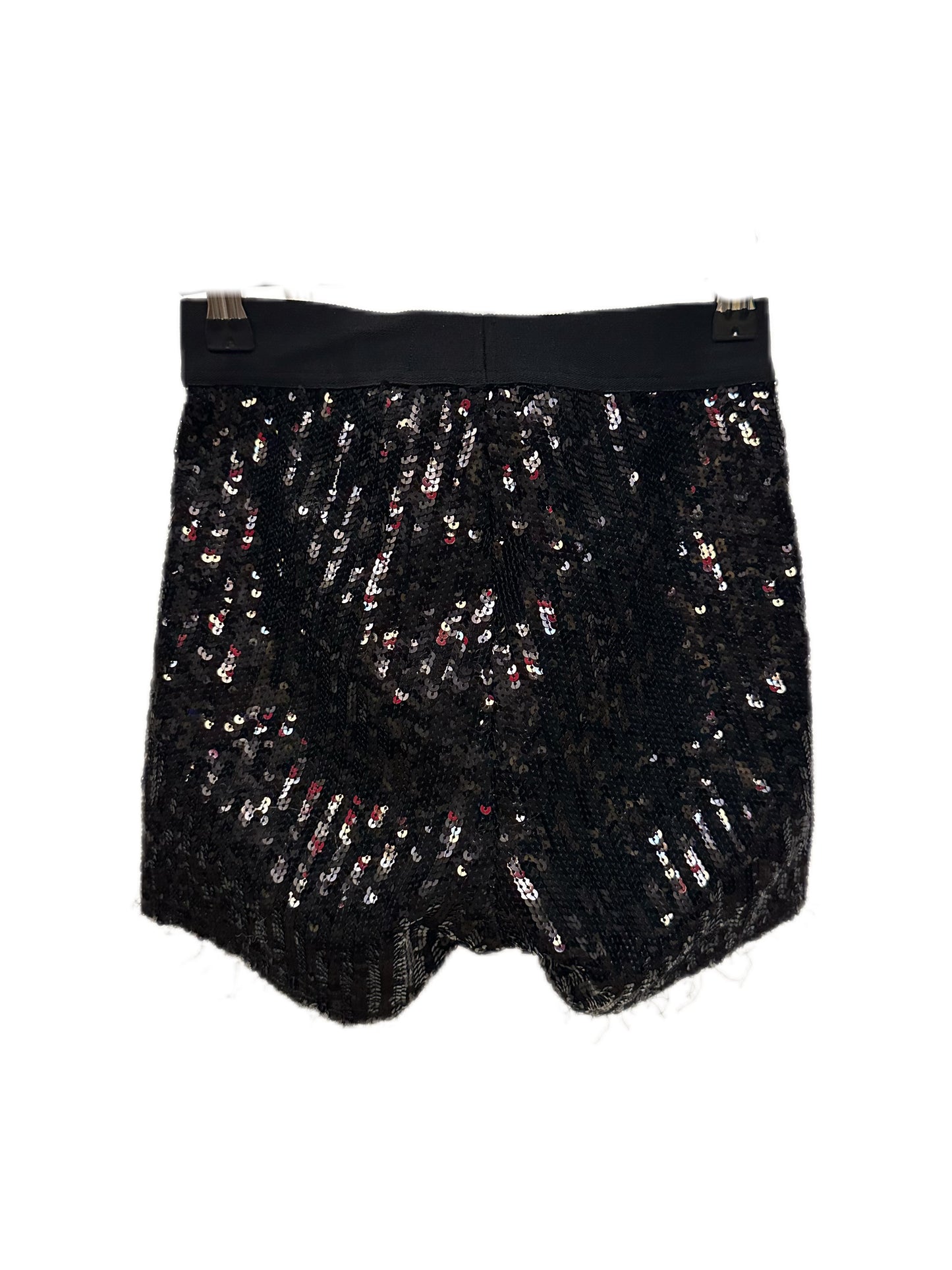 Junya Watanabe Comme Des Garcons Black Shiny Sequins Jersey Shorts