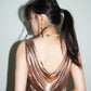 PE99Y YAN9 Metallic Bronze Silk Draping Jersey Tank Top