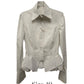 Gianfranco Ferre Vintage White Ballet Ruffles Tailored Blouse