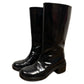 Simon Rocha Black Shiny High Boots