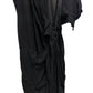 Vivienne Westwood Runway Black Drape Asymmetrical Maxi Dress