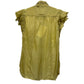 Jean Paul Gaultier Green Ruffles Short Sleeve Blouse