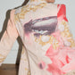 Roberto Cavalli SS2001 Runway Face Print Pink Jacket