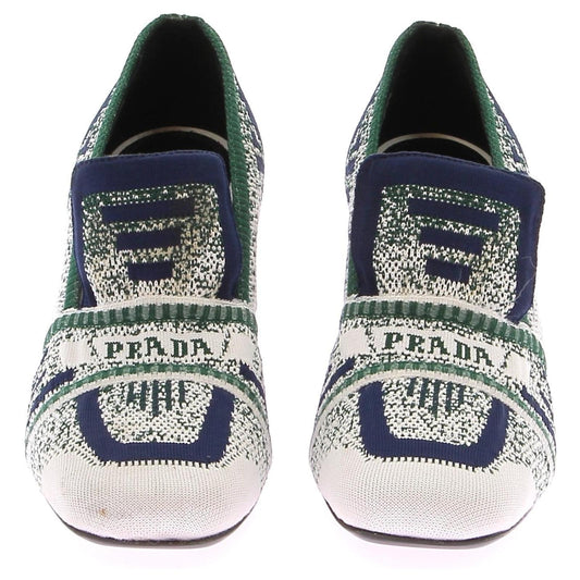 Prada Brand New Sporty Futuristic Knitted Heels