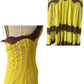 Jean Paul Gaultier Soleil Yellow Victorian Gothic Styled Laced Y2K Dress