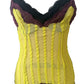 Jean Paul Gaultier Soleil Yellow Victorian Gothic Styled Laced Y2K Dress