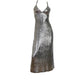 Paco Rabanne Y2K Archive Silver Metallic Mirror Chainmail Maxi Dress