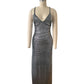 Paco Rabanne Y2K Archive Silver Metallic Mirror Chainmail Maxi Dress