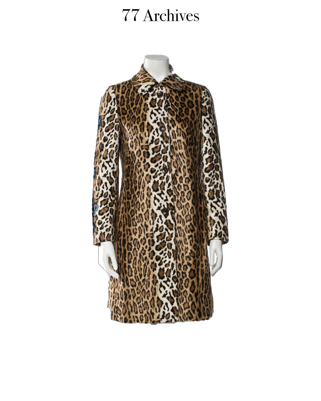 Moschino Leopard Print Short Fur Coat