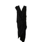 Vivienne Westwood Runway Black Drape Asymmetrical Maxi Dress