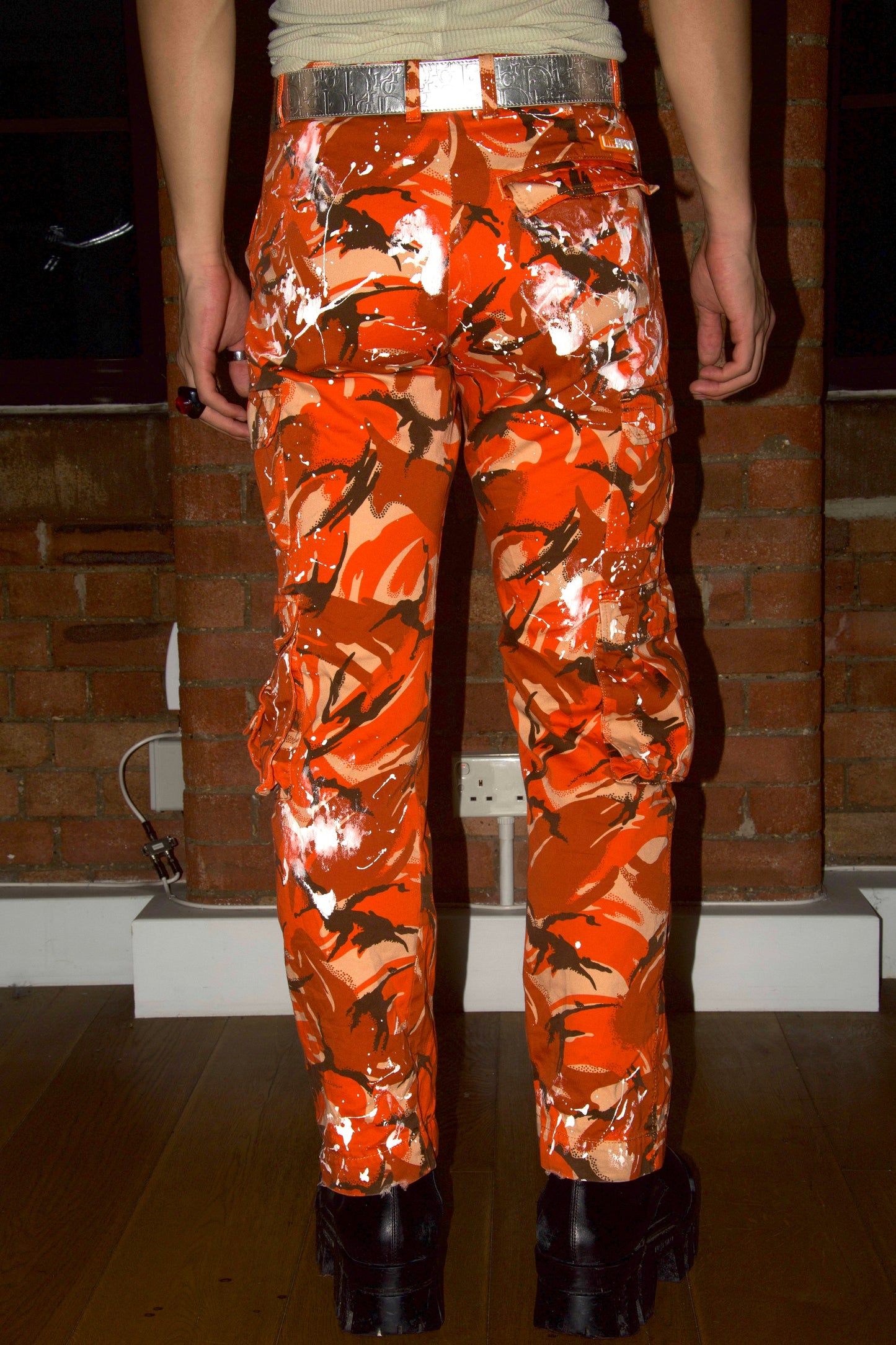 Martine Rose Camouflage-Printed Mid Rise Cargo Pants