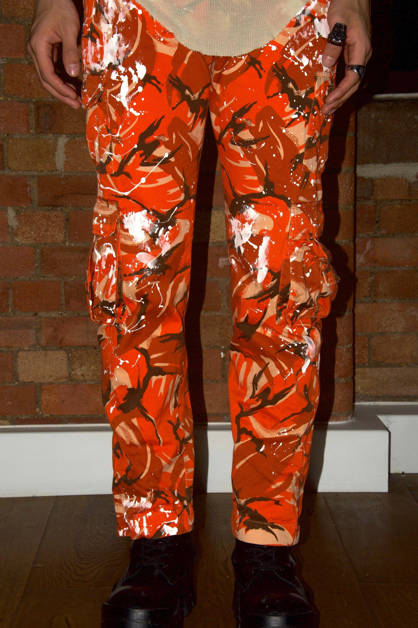 Martine Rose Camouflage-Printed Mid Rise Cargo Pants