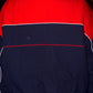 Balenciaga Men's Red and Navy Colour Block Down Ski Bomber Jacket