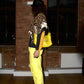 Walter Van Beirendonck Y2K Yellow Runway Trousers