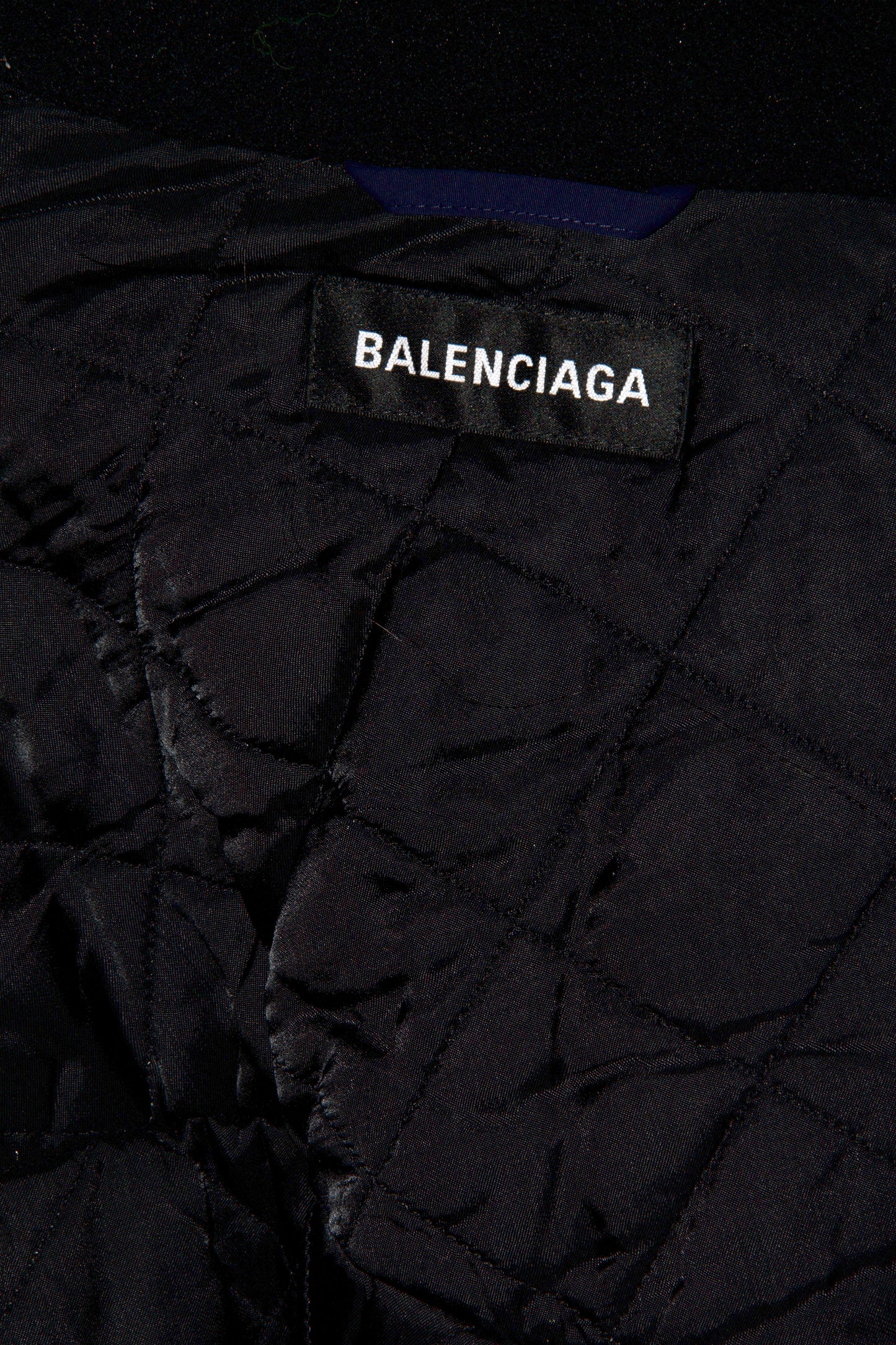 Balenciaga Men's Red and Navy Colour Block Down Ski Bomber Jacket