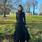 jean Paul Gaultier 90s vintage Balck Ruffles Ballet Cotton Maxi Skirt