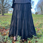 jean Paul Gaultier 90s vintage Balck Ruffles Ballet Cotton Maxi Skirt