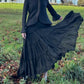 jean Paul Gaultier 90s vintage Balck Ruffles Ballet Cotton Maxi Skirt