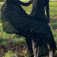 jean Paul Gaultier 90s vintage Balck Ruffles Ballet Cotton Maxi Skirt