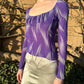 Gianni Versace Y2K Iconic Purple Silk Top