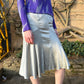 Dolce & Gabanna Silver Silk Skirt