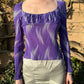 Gianni Versace Y2K Iconic Purple Silk Top