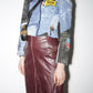 Christian Dior by John Galliano Denim Y2K Punk Print Double Zipper Jacket