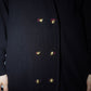 Gianni Versace 90s Vintage Classic Black Wool Cardigan