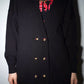 Gianni Versace 90s Vintage Classic Black Wool Cardigan