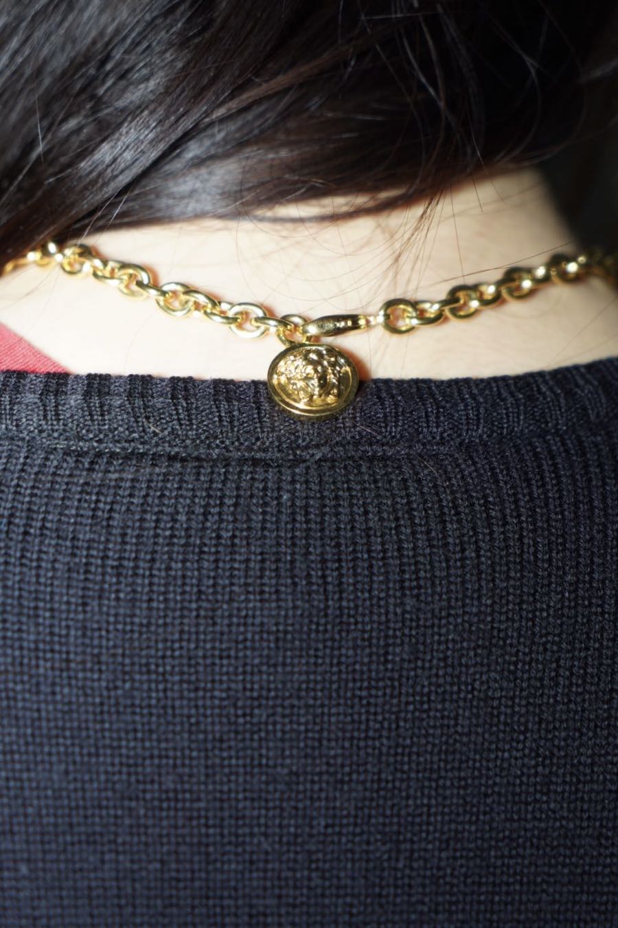 Versace Iconic Y2K Diamond Gold Chain Necklace