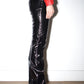 Ottolinger Black Shiny Surface Punk Drape Trousers