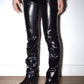 Ottolinger Black Shiny Surface Punk Drape Trousers