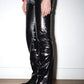 Ottolinger Black Shiny Surface Punk Drape Trousers