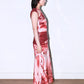 Jean Paul Gaultier Y2K Rare Goddess Print Maxi dress with Padded Shoulder Piece Set