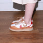 Peterson Stoop X Nike Cortez White and Red Leather Sneakers