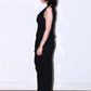 Vivienne Westwood Runway Black Drape Asymmetrical Maxi Dress