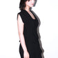 Vivienne Westwood Runway Black Drape Asymmetrical Maxi Dress