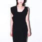 Vivienne Westwood Runway Black Drape Asymmetrical Maxi Dress