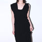 Vivienne Westwood Runway Black Drape Asymmetrical Maxi Dress