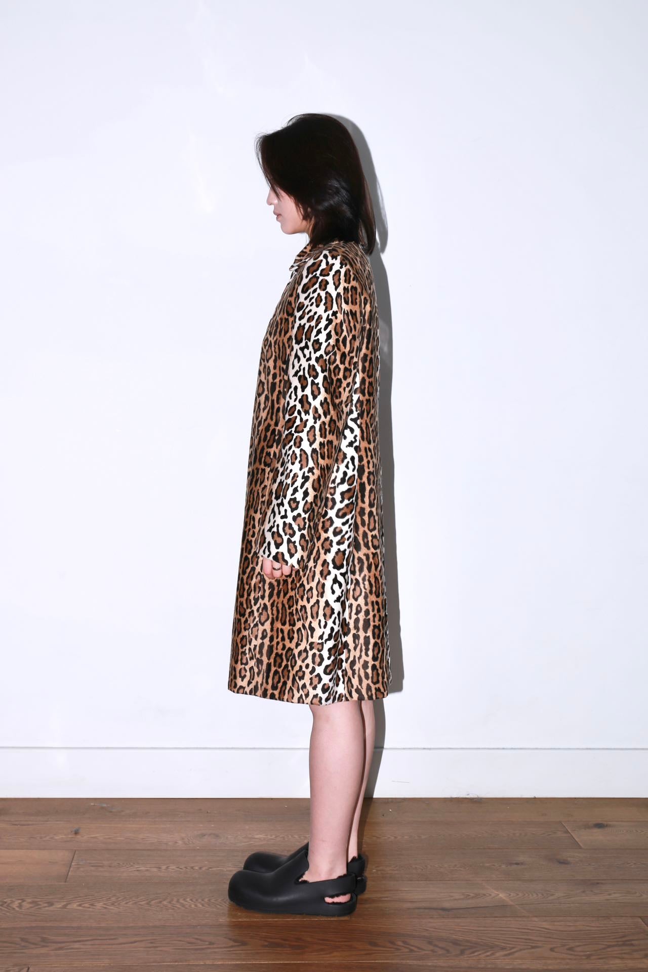 Moschino Leopard Print Short Fur Coat