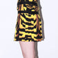 Versace 2004 Runway Tiger Print Pleated Skirt