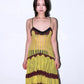 Jean Paul Gaultier Soleil Yellow Victorian Gothic Styled Laced Y2K Dress