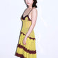 Jean Paul Gaultier Soleil Yellow Victorian Gothic Styled Laced Y2K Dress